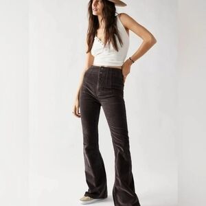 We The Free Teal Flare Corduroy Pants